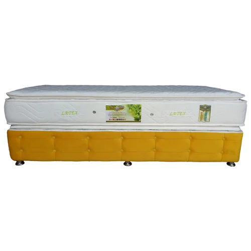 تخت خواب یک نفره مدل zatol90 سایز 200 × 90 سانتی متر به همراه تشک کاتن مدل 103270