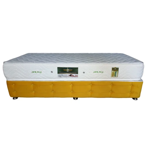 تخت خواب یک نفره مدل zats90 سایز 200 × 90 سانتی متر به همراه تشک کاتن مدل 1564