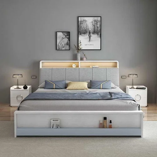 تخت خواب یک نفره شارلین سایز 120×200 سانتی متر کاتن مدل 1572