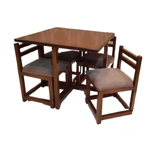 میز و صندلی ناهارخوری 4 نفره گالری چوب آشنایی مدل Ti-783 کاتن مدل 105570