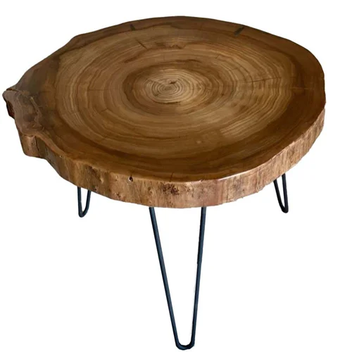 میز عسلی مدل چوبی طرح روستیک کاتن مدل 105355
