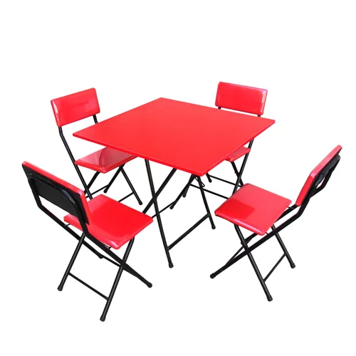 میز و صندلی ناهارخوری 4 نفره کمپینگ تاشو کاتن مدل 105596