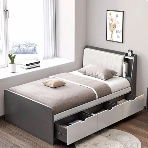 تخت خواب یک نفره مدل دکو سایز 120×200 سانتی متر کاتن مدل 1574