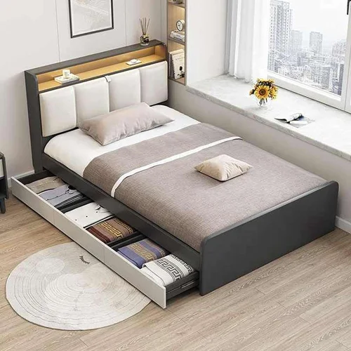 تخت خواب یک نفره مدل a سایز 120×200 سانتی متر کاتن مدل 1552