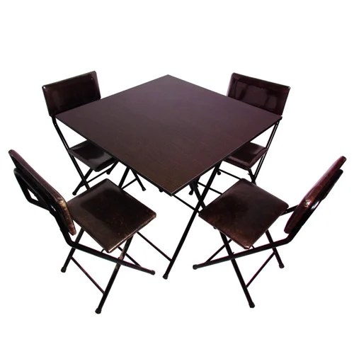 میز و صندلی ناهارخوری 4 نفره مسافرتی مدل تاشو کاتن مدل 105595