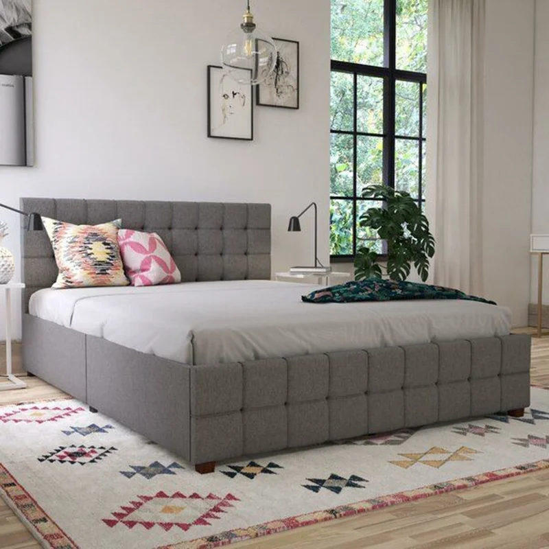 تخت خواب دونفره مدل برلیان سایز 160×200 سانتی متر کاتن مدل 102850