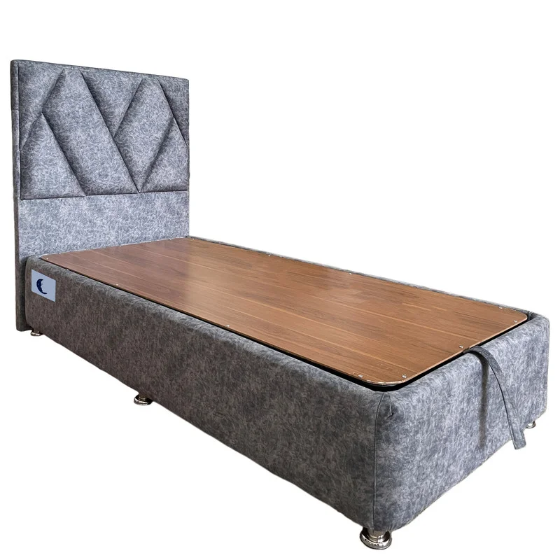 تخت خواب یک نفره مدل MOJ120 سایز 200 × 120 سانتی متر کاتن مدل 1560