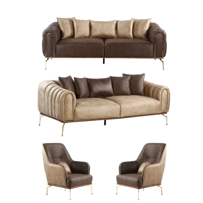 مبل راحتی 8 نفره مدل ویلتون کد 4523 کاتن مدل 101836