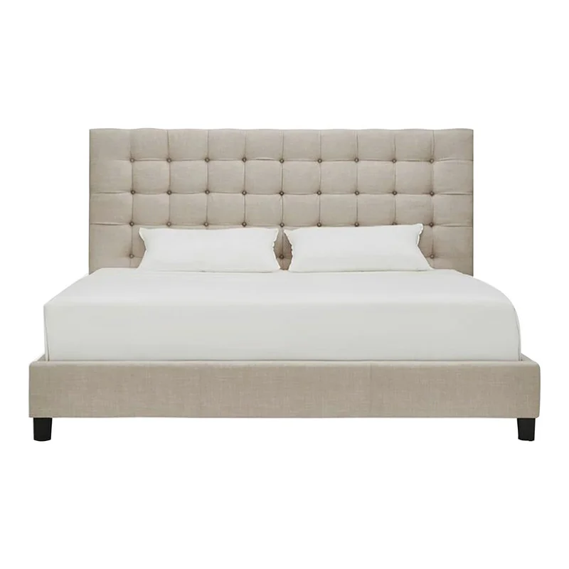 تخت خواب دونفره مدل اتیلا سایز 160×200 سانتی متر کاتن مدل 102763