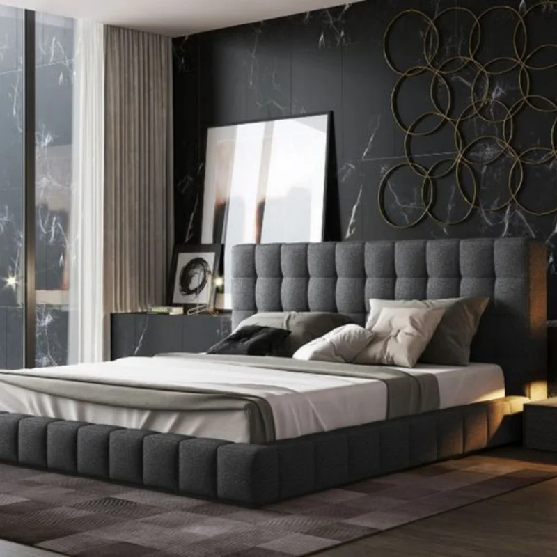 تخت خواب دو نفره سایز 180×200 سانتی متر کاتن مدل 102637