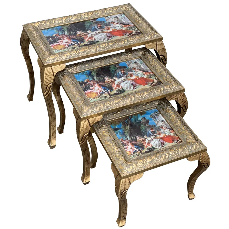 میز عسلی مجموعه 3 عددی کاتن مدل 105265