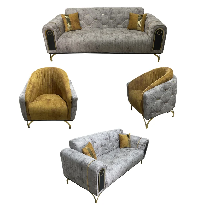 مبل 8 نفره پیمان مبل مدل الدرادو+ کاتن مدل 100397