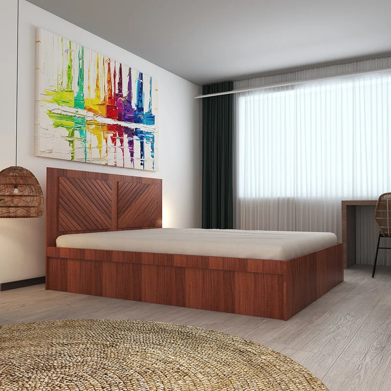تخت خواب دونفره اعیان مدل FH421 سایز 160x200 سانتی متر کاتن مدل 102691