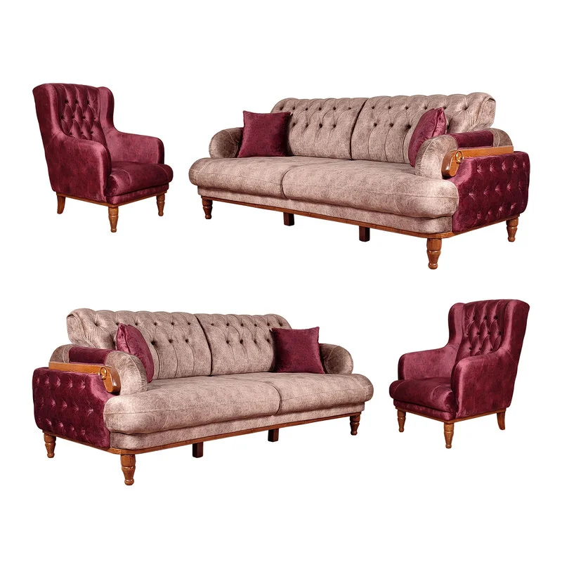 مبل تختخواب شو هشت نفره مدل الماس کد Mos.nes.ze کاتن مدل 100472