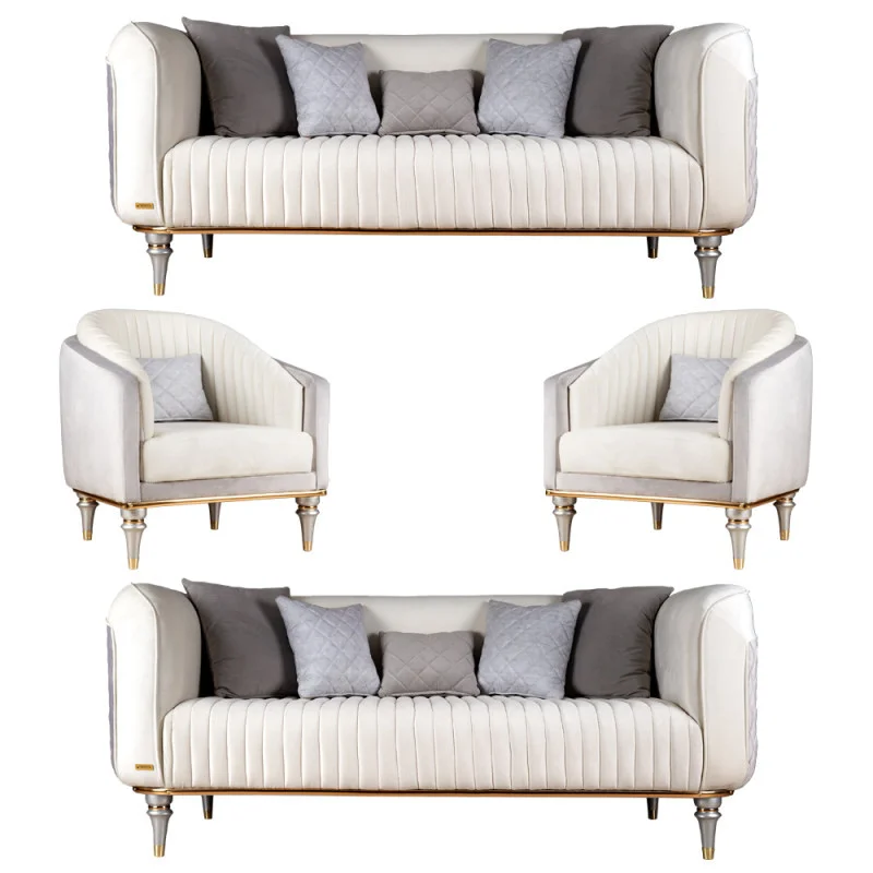 مبل راحتی هشت نفره کاتن مدل 100630