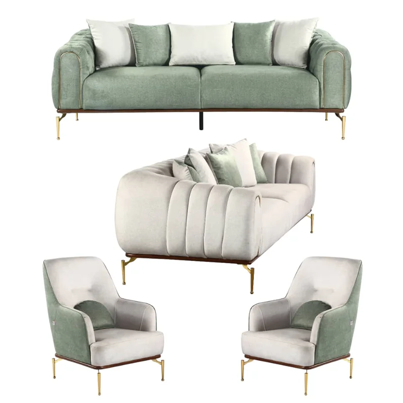 مبل راحتی 8 نفره مدل فلاور کد 2022 کاتن مدل 101828