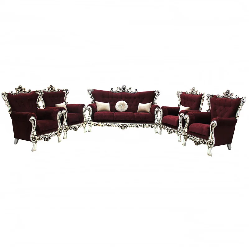 مبل سلطنتی هفت نفره کاتن مدل 102389