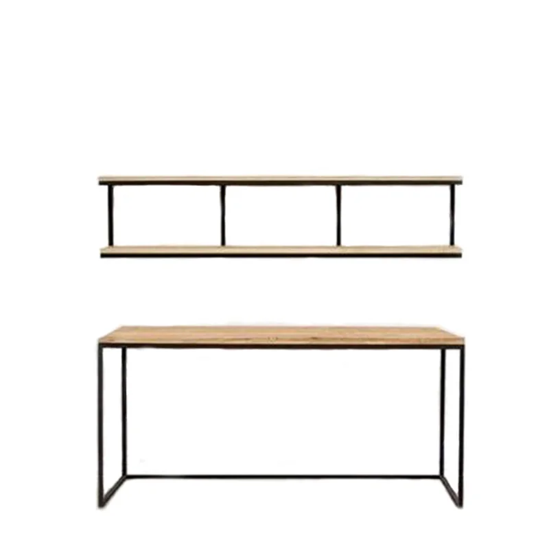 میز اداری مدل Nordico MD به همراه طبقه دیواری کاسپر مدل 101035