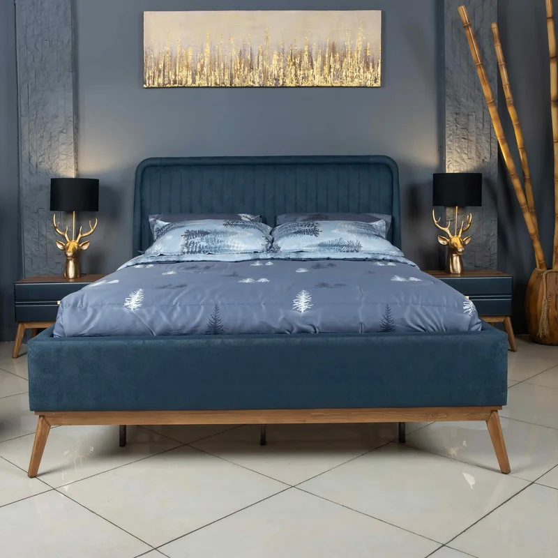 تخت خواب دو نفره مارشال سایز 200x160 سانتی متر کاتن مدل 102608