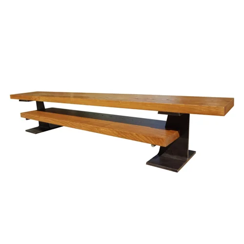 میز تلویزیون طراحی شده با تیر آهن و چوب کاتن مدل 632