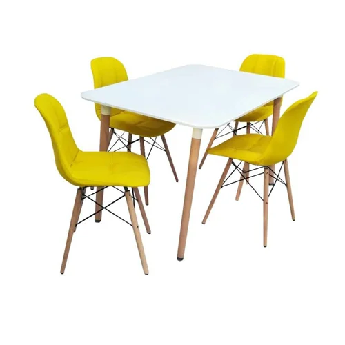 میز و صندلی ناهارخوری چهارنفره کاتن مدل 105652