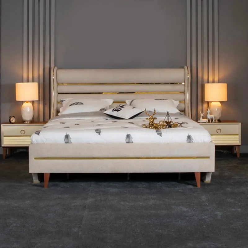 تخت خواب دو نفره مدل آرنا کد 205 سایز 160x200 سانتی متر کاتن مدل 102639