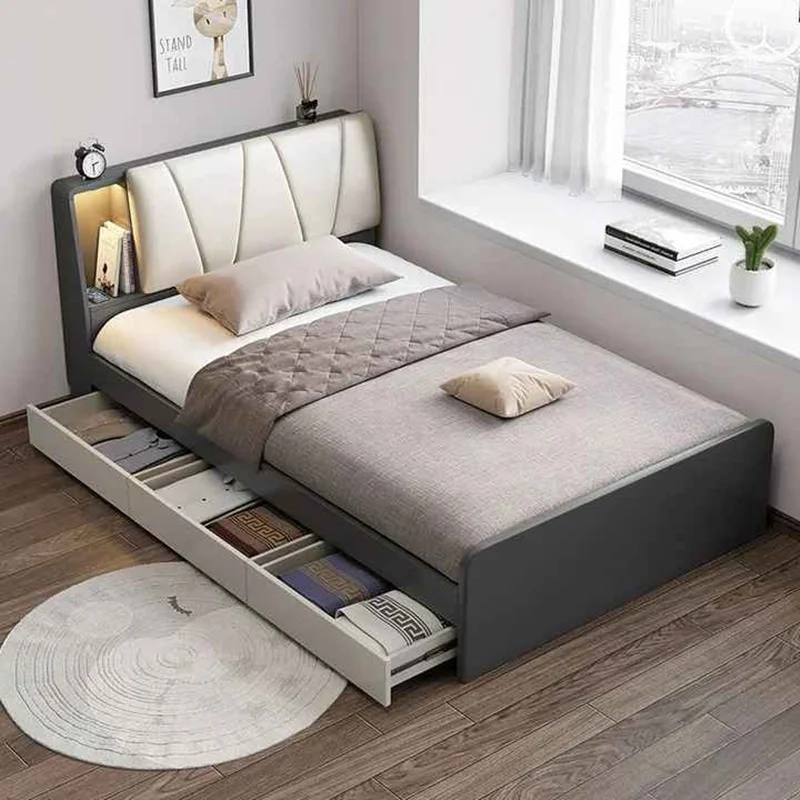 تخت خواب یک نفره سایز 120×200 سانتی متر کاتن مدل 1571
