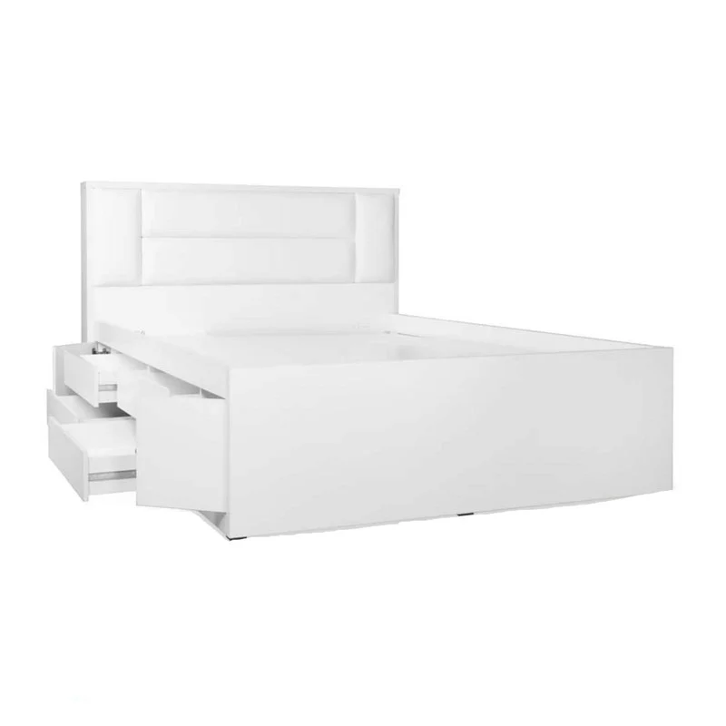 تخت خواب دونفره مدل 4080 سایز 160×200 سانتی متر کاتن مدل 102714