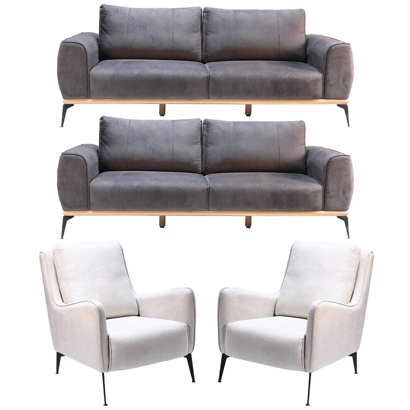 مبل راحتی 8 نفره مبلمان وودن مدل بیانکو کاتن مدل 100581