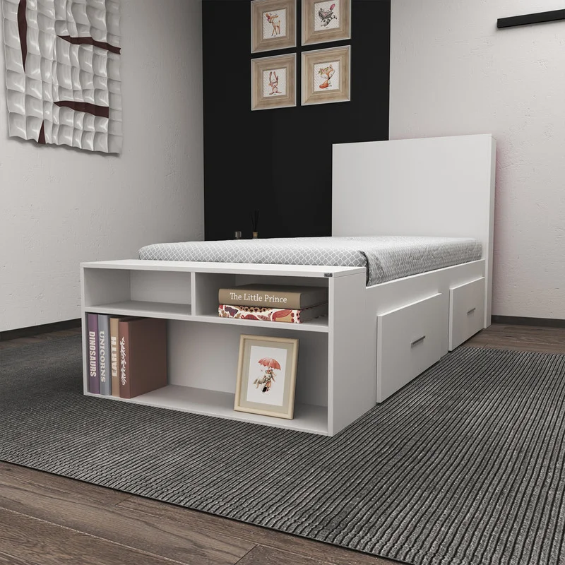 تخت خواب یکنفره سایز 90x200 سانتی متر کاتن مدل 1583