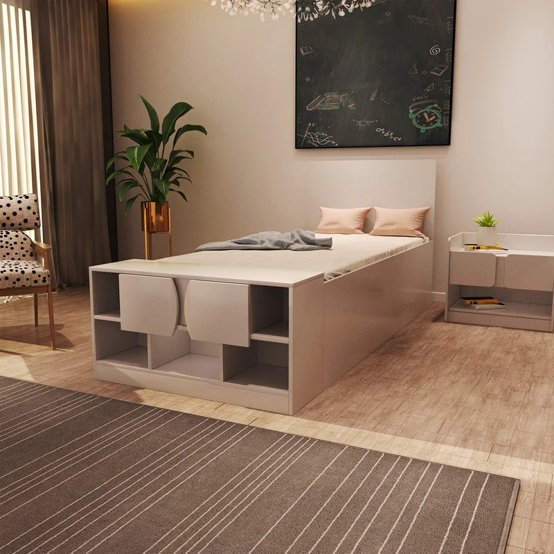 تخت خواب یکنفره سایز 90x200 سانتی متر کاتن مدل 1597