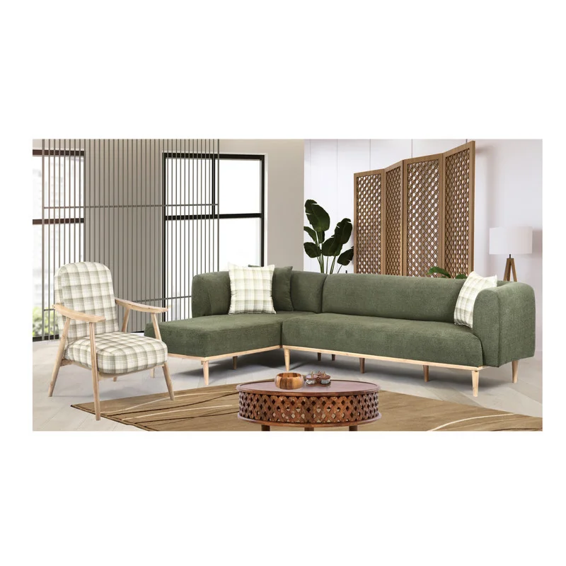 مبل ال7 نفره طرح چوب کاتن مدل 100426