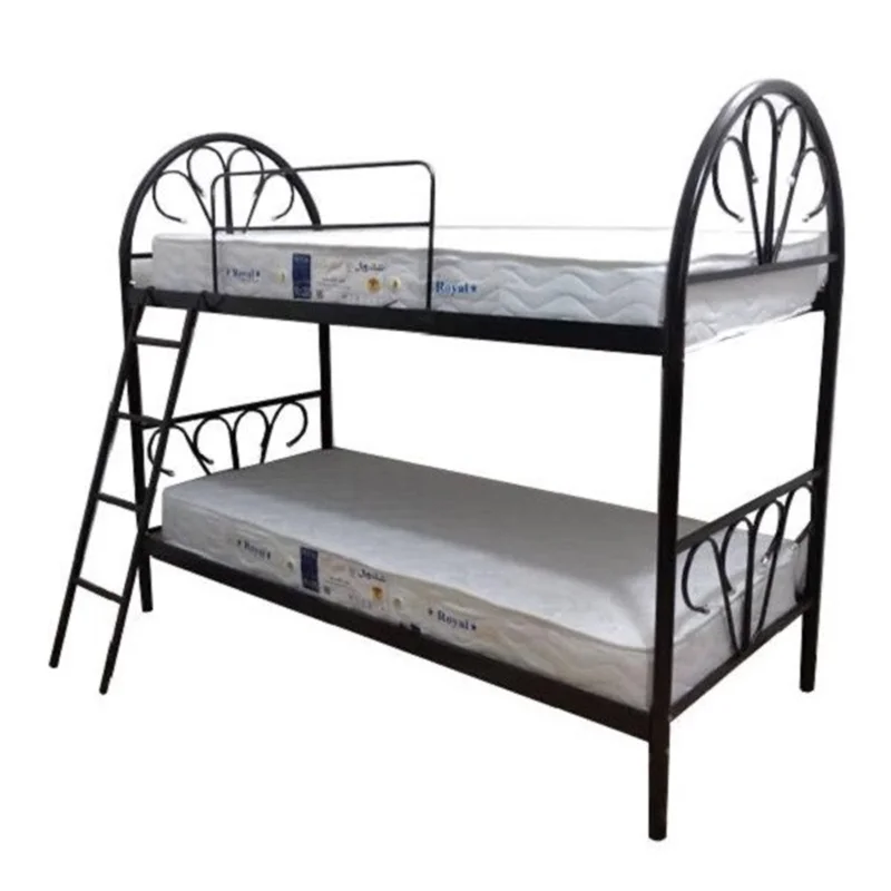 تخت خواب دو طبقه مدل طاووس سایز 200 × 90 سانتی متر کاتن مدل 1471