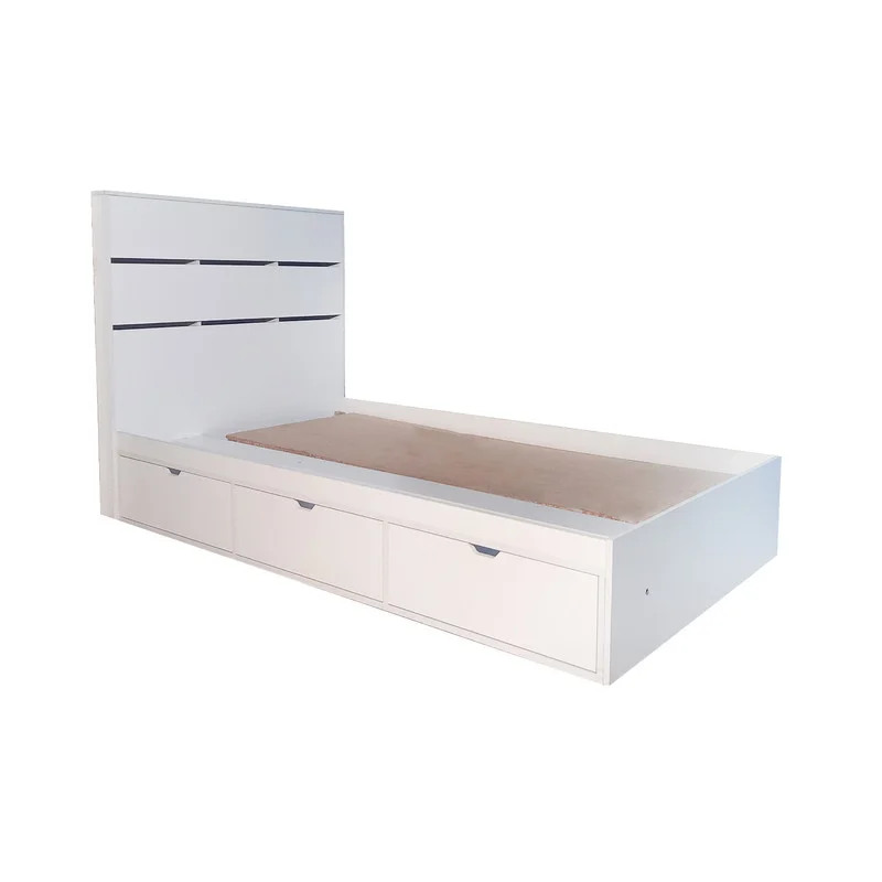 تخت خواب دو نفره مدل 1717 سایز 160×200 سانتی متر کاتن مدل 102610