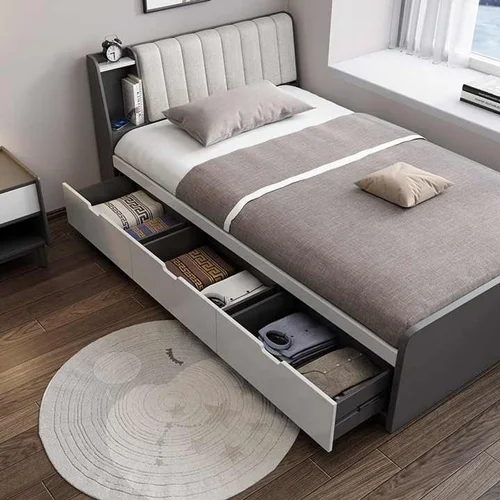 تخت خواب یک نفره کد1 سایز 120×200 سانتی متر کاتن مدل 103205