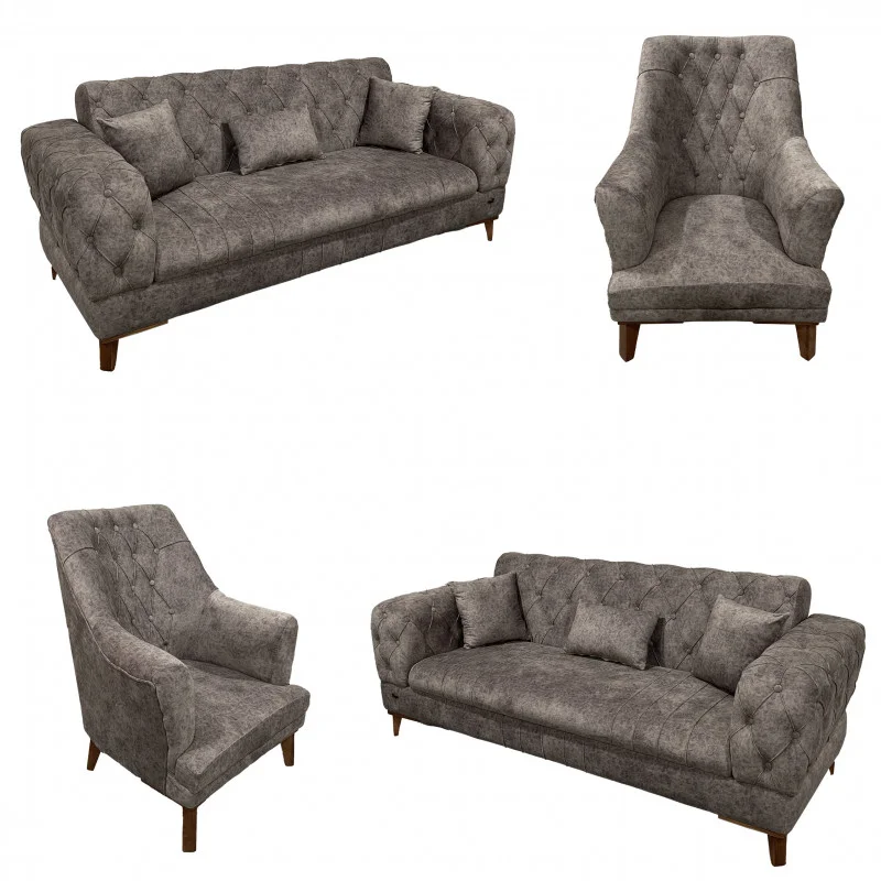 مبل 8 نفره پیمان مبل مدل چستر یونانی کاتن مدل 100399