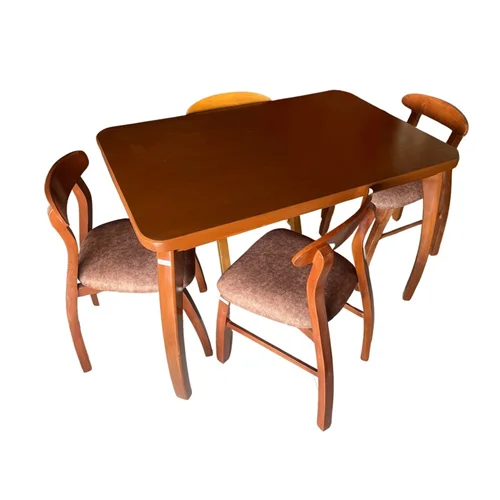 میز و صندلی ناهارخوری 4 نفره گالری چوب آشنایی مدل Gh-772 کاتن مدل 105565