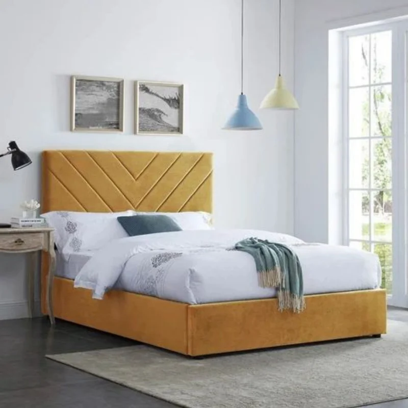 تخت خواب دونفره مدل حدیثه سایز 160×200 سانتی متر کاتن مدل 102904