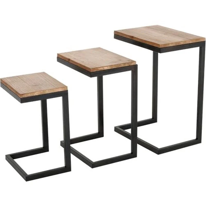میز عسلی مدل L-F-14 مجموعه سه عددی کاتن مدل 105294