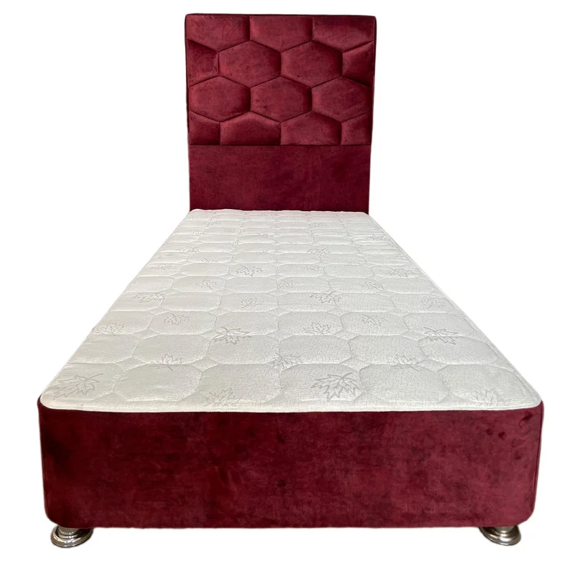 تخت خواب دو نفره کد ZAM140 سایز 200 × 140 سانتی متر کاتن مدل 102597