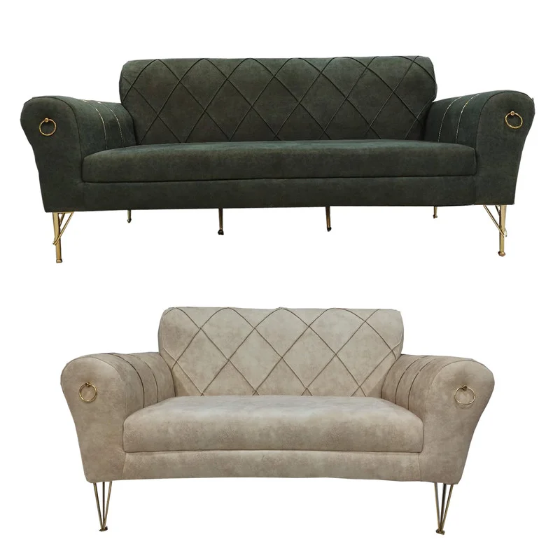 مبل 5 نفره مبلمان الماس سیاه مدل اسکارلت کاتن مدل 100383