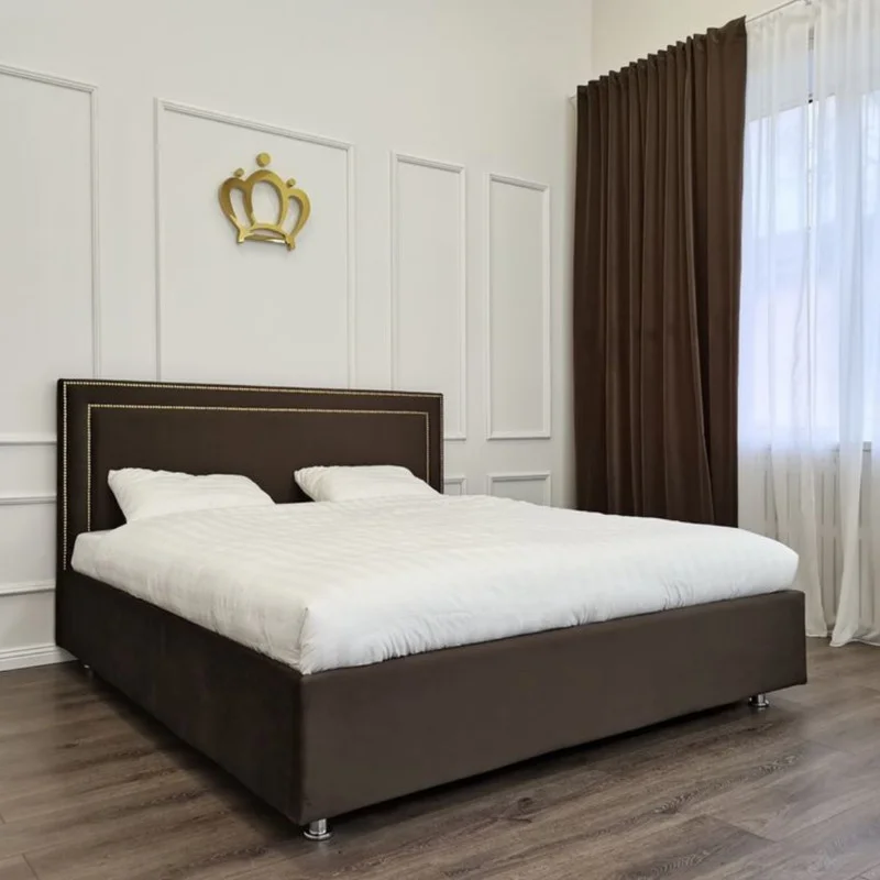 تخت خواب دونفره مدل انوش سایز 180×200 سانتی متر کاتن مدل 102814