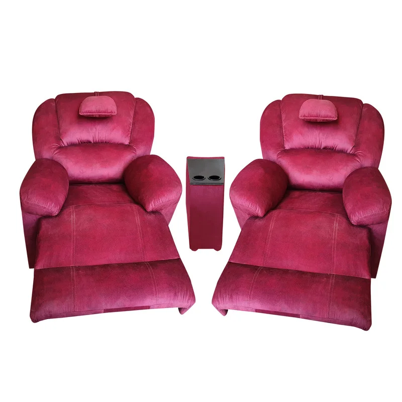 مبل یک نفره آقای تشک مدل ریلکسی مکانیکی کد J2 مجموعه 2 عددی به همراه کنسول کاتن مدل 101944