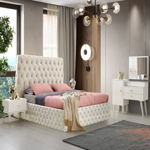 تخت خواب چستر دو نفره کاتن مدل 103422