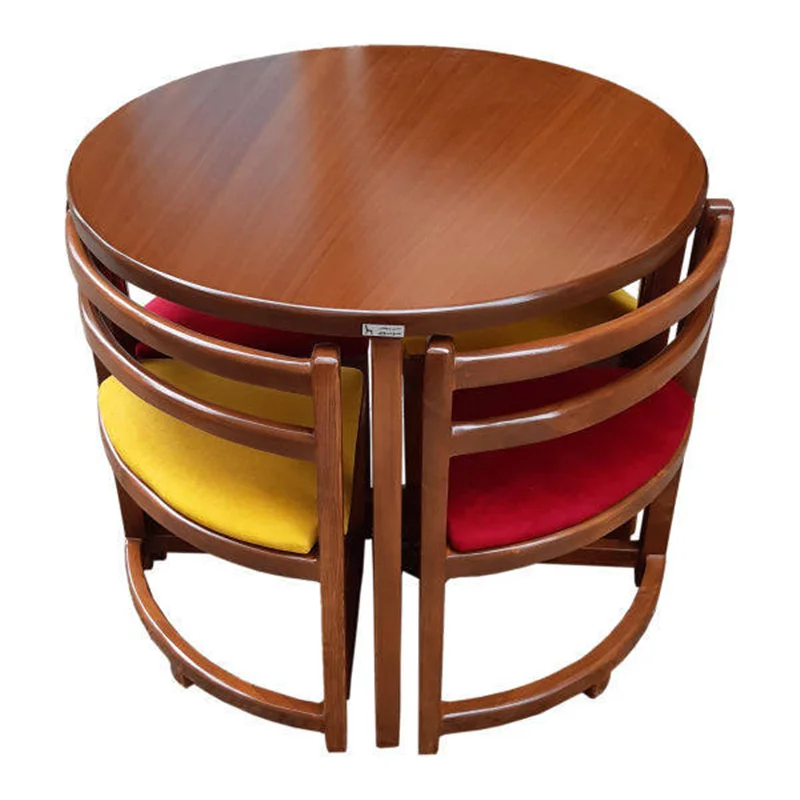 میز و صندلی ناهارخوری چهار نفره مدل E61 کاتن مدل 101546