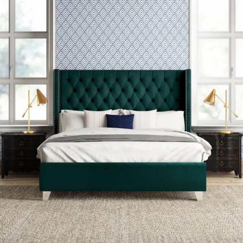 تخت خواب دونفره مدل پاردیس سایز 180×200 سانتی متر کاتن مدل 102863