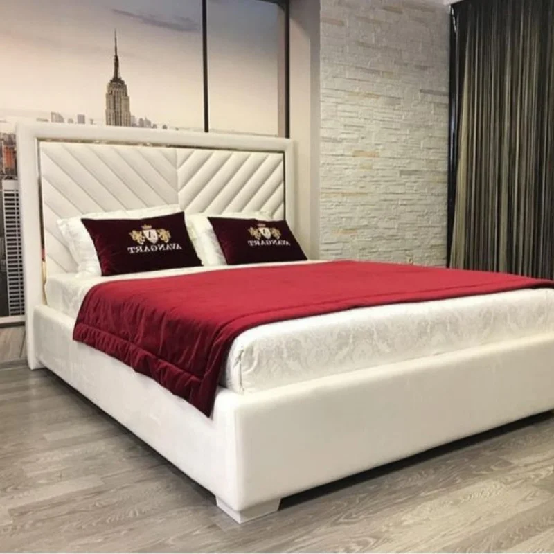 تخت خواب دو نفره مدل تیام سایز 180x200 سانتی متر کاتن مدل 102655