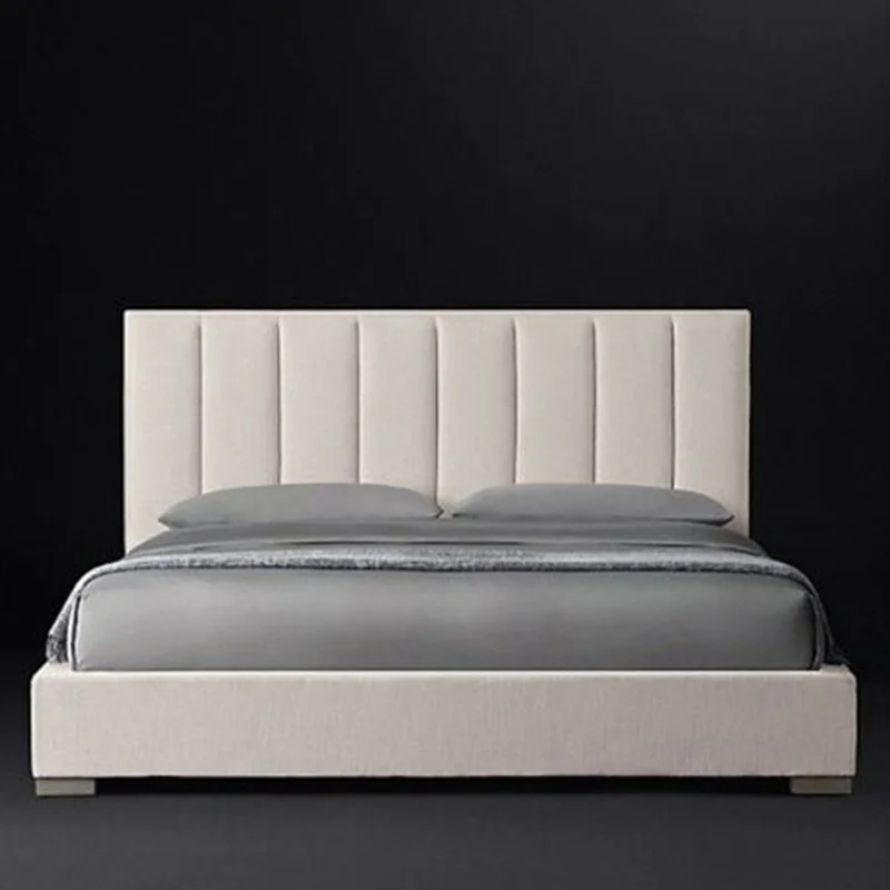 تخت خواب دونفره مدل آلوند سایز 160×200 سانتی متر کاتن مدل 102805