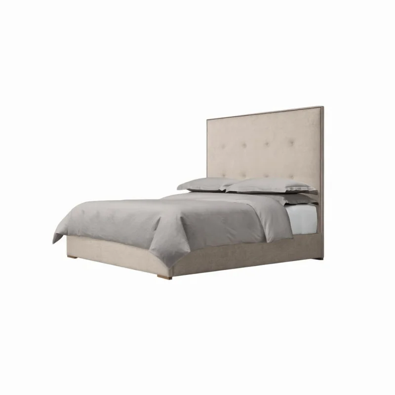 تخت خواب دونفره مدل Tompkin سایز 180×200 سانتی متر کاتن مدل 102757