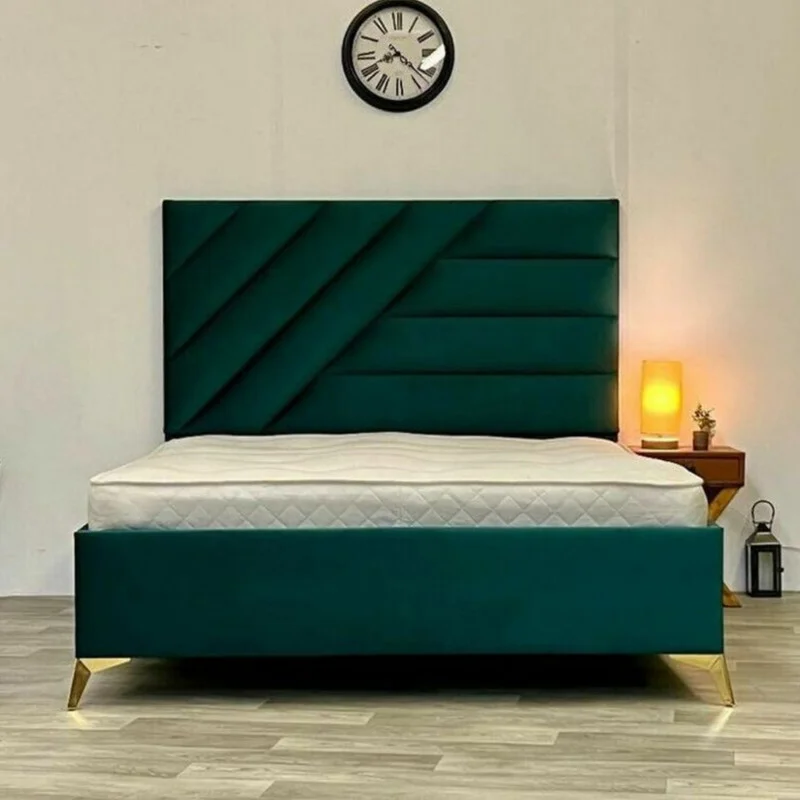 تخت خواب دونفره مدل روژینا سایز 180×200 سانتی متر کاتن مدل 102966